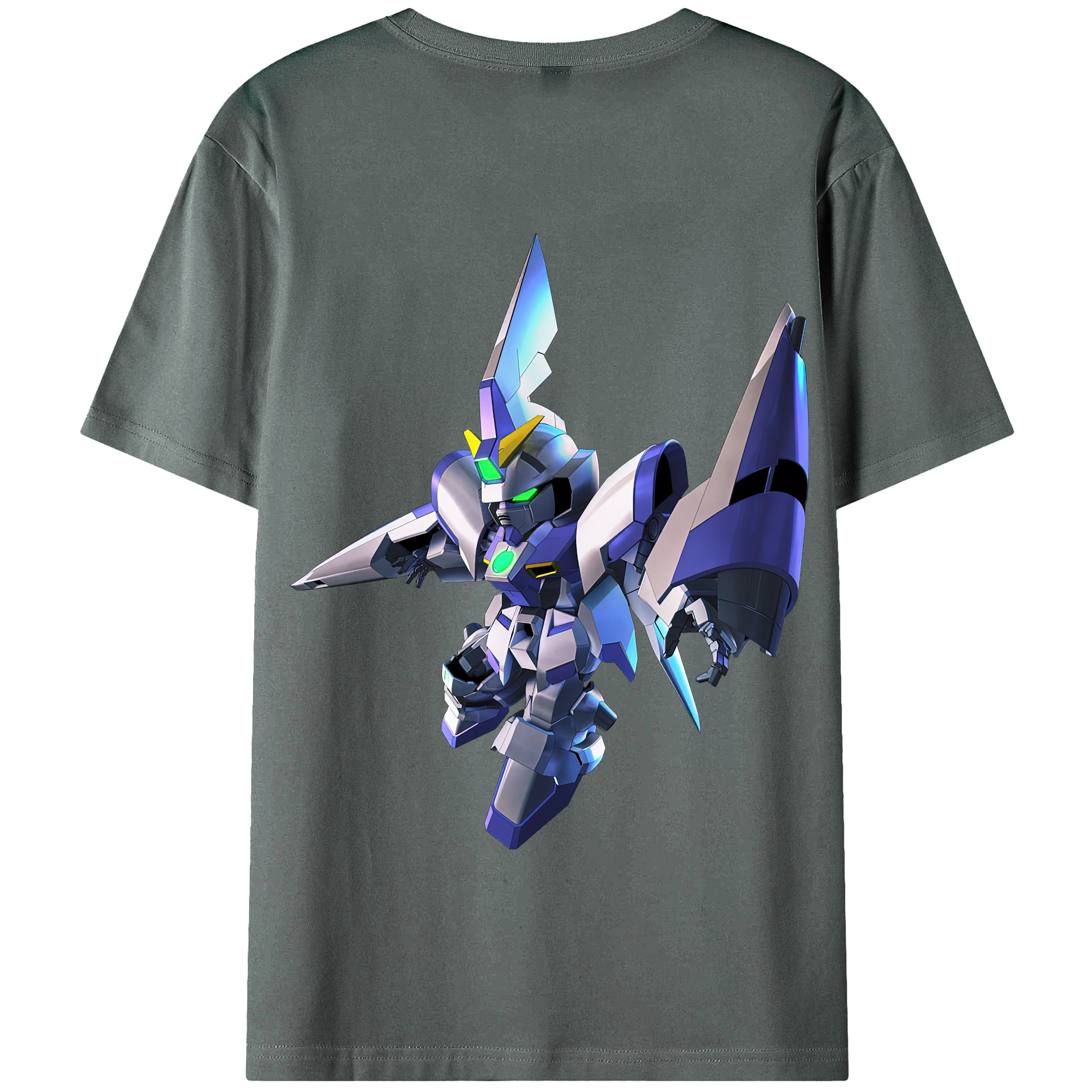 （画像用） 機動戦士ガンダム Mobile Suit Gundam 綿100％半袖Tシャツ（背面プリント）
